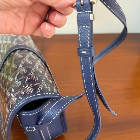 Goyard Navy Blue Belvedere PM Bag - Picture 7 of 10